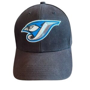 Y2K Toronto Blue Jays Strapback Baseball Cap Hat Black Cotton MLB Fan Favorite